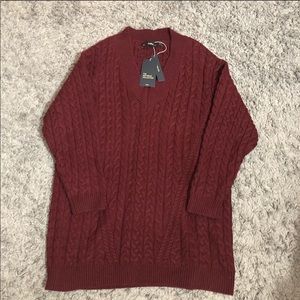 BRAND NEW ZARA RED SWEATER